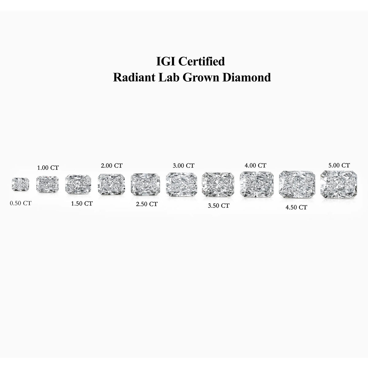 IGI Certified Radiant Cut Lab Grown Loose Diamond