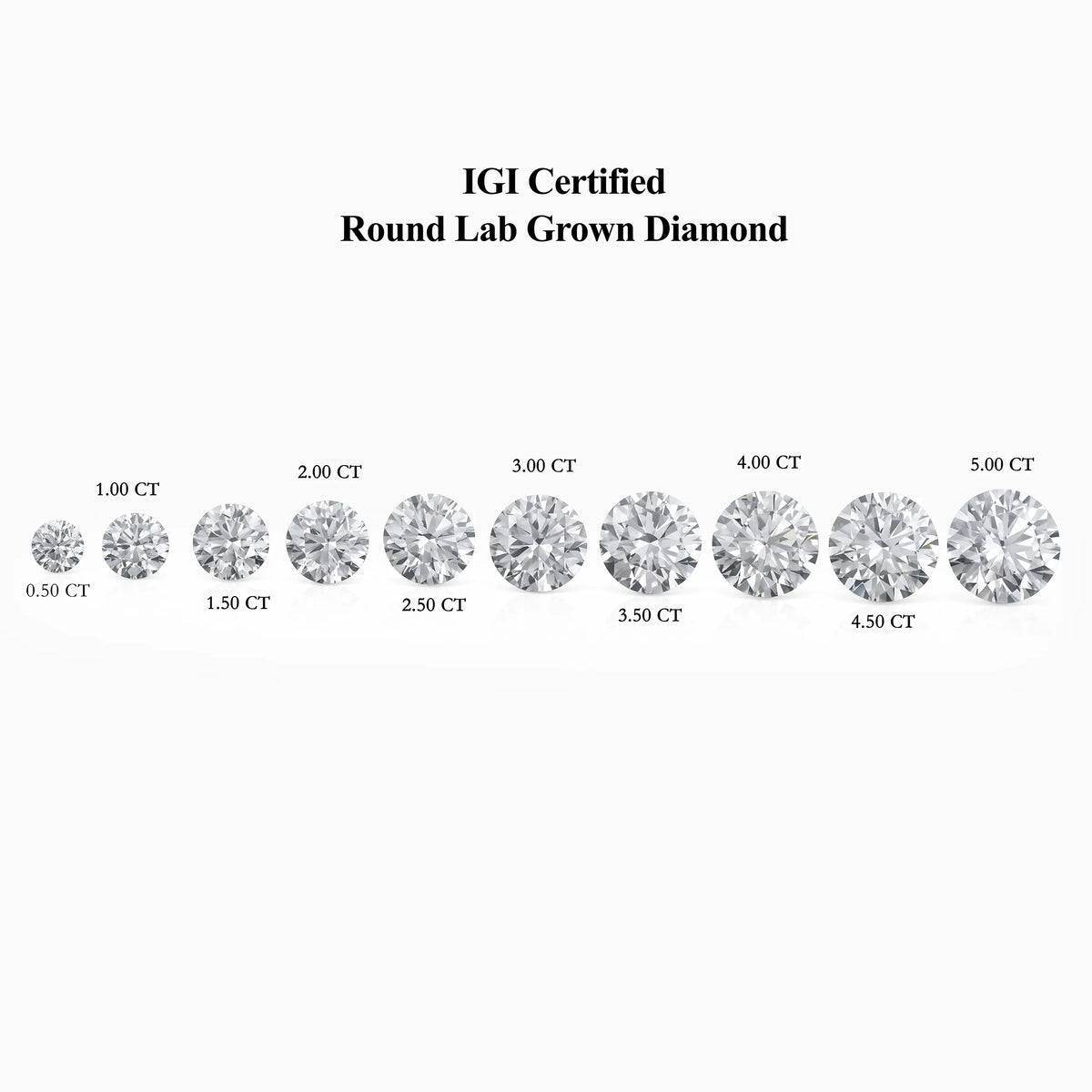 IGI Certified Round Cut Lab Grown Loose Diamond Loose Diamond