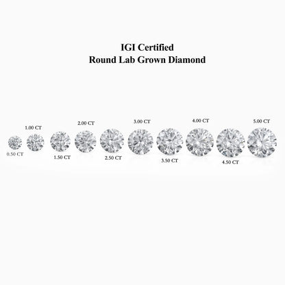 IGI Certified Round Cut Lab Grown Loose Diamond Loose Diamond