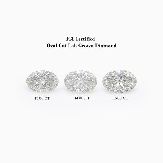 IGI Certified Oval Cut Lab Grown Loose Diamond