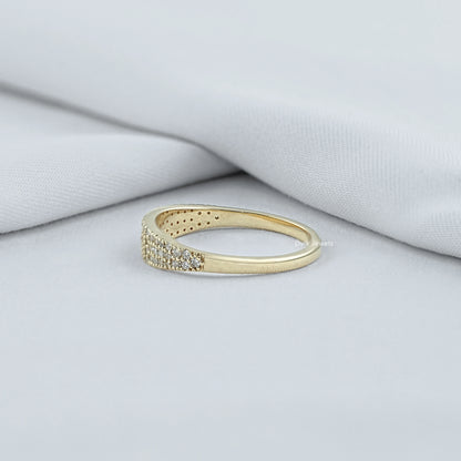 Lab Grown Diamond Pave Half Eternity Band