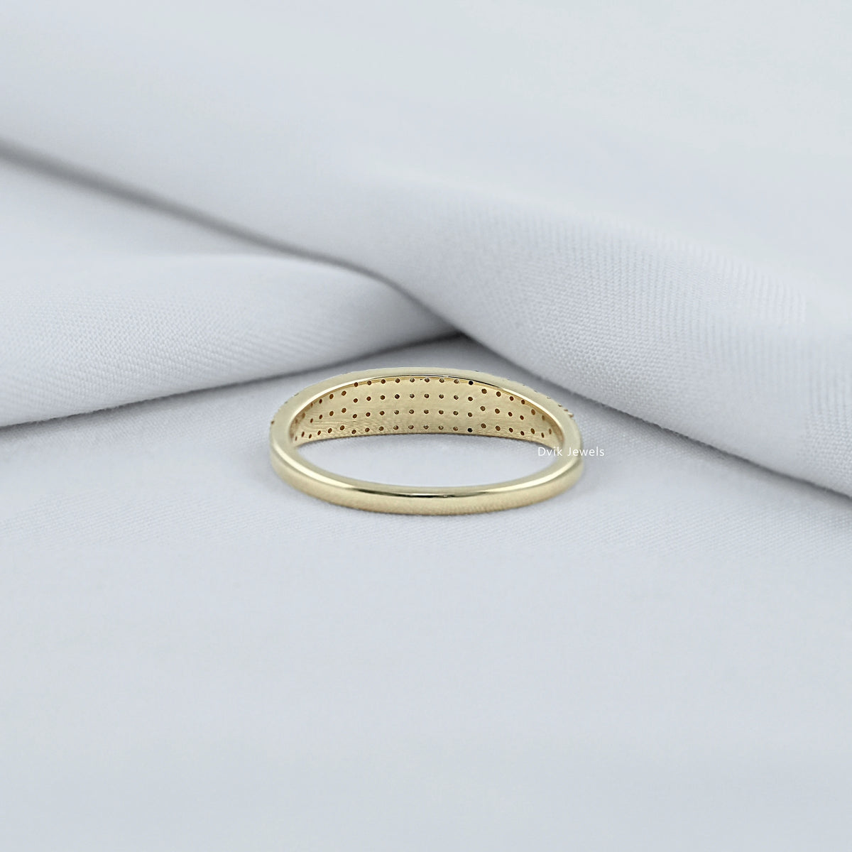 Lab Grown Diamond Pave Half Eternity Band