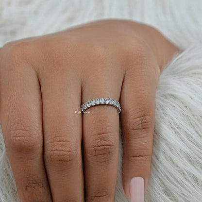 Oval Lab Diamond Full Eternity Wedding Band Band