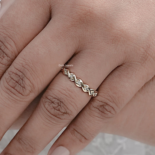 Infinity Round Diamond Eternity Band