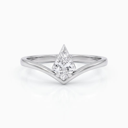 Kite Cut Lab Grown Diamond Solitaire Ring