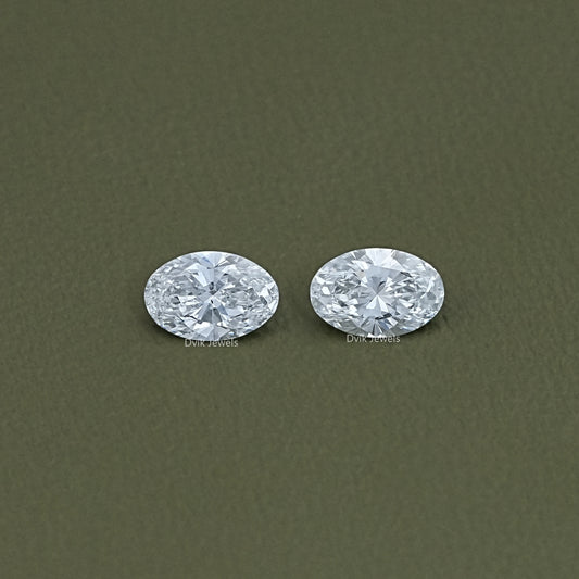 Oval Cut Lab Diamond Matching Pair