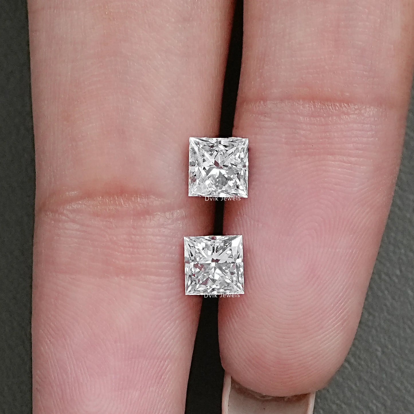 Princess Cut Matching Pair Lab Grown Diamond