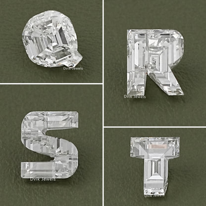 Alphabet-Shaped Lab Grown Loose Diamonds  -  A to Z Cut