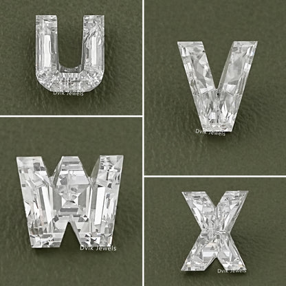 Alphabet-Shaped Lab Grown Loose Diamonds  -  A to Z Cut
