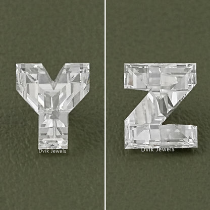 Alphabet-Shaped Lab Grown Loose Diamonds  -  A to Z Cut