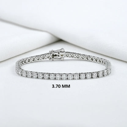 Brilliant Lab Grown Round Diamond Tennis Bracelet