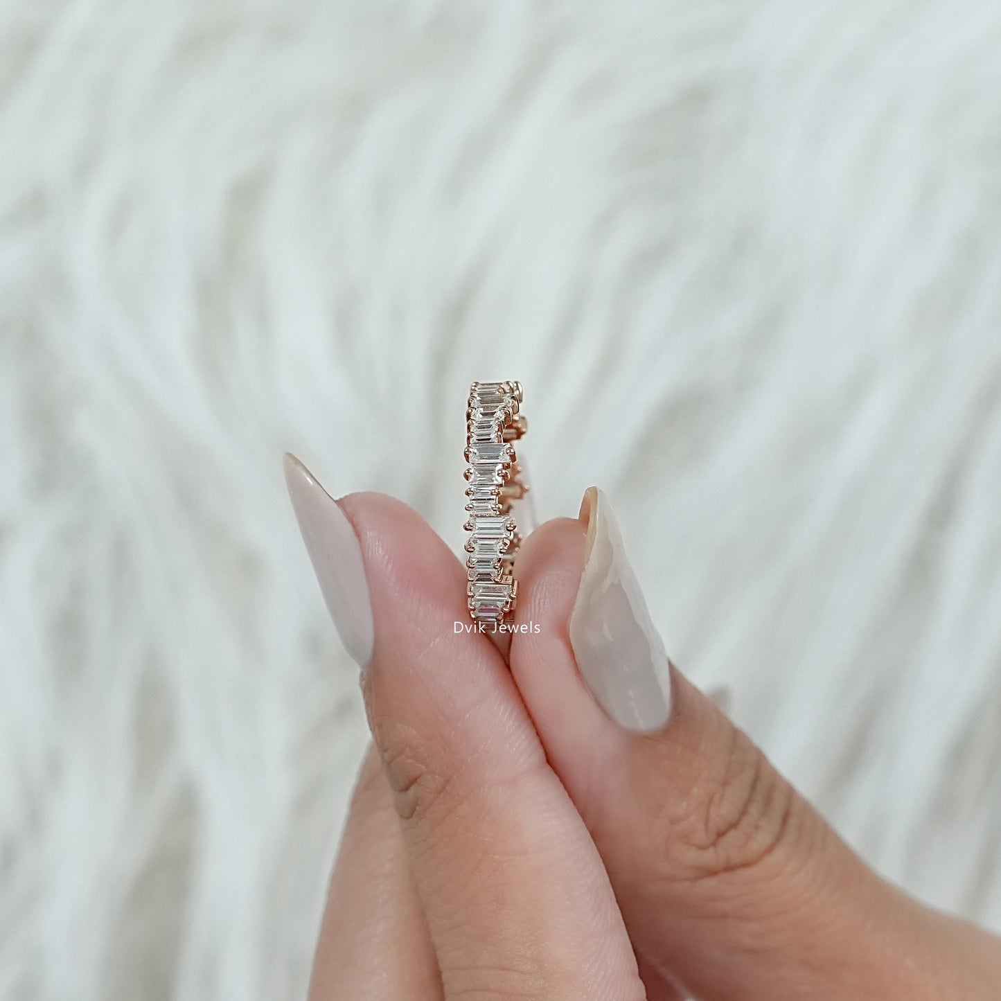 Baguette Diamond Eternity Wedding Band