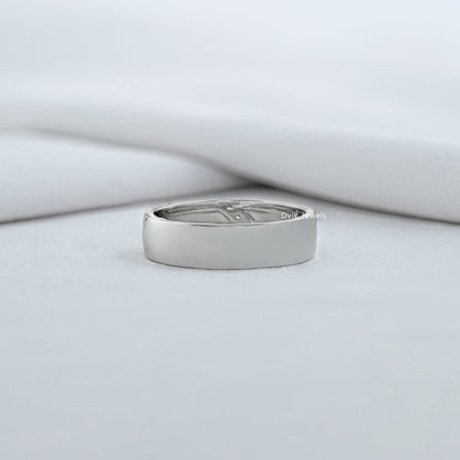 Round Cut Lab Diamond Men's Band