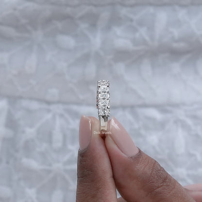 Radiant Cut Lab Diamond Wedding Band