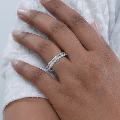 Radiant Cut Lab Diamond Wedding Band