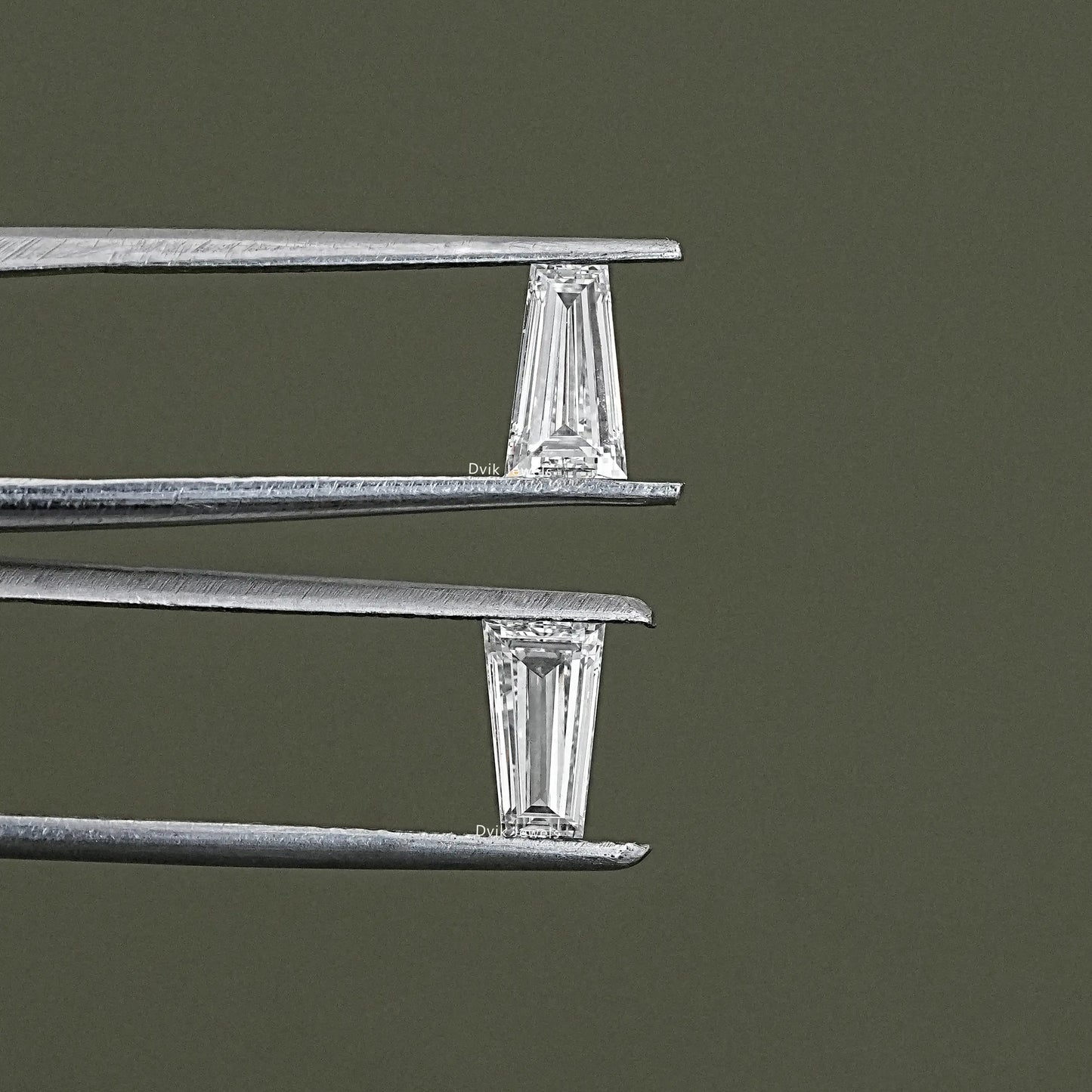 Lab Grown Tapered Baguette Diamond Matching Pair