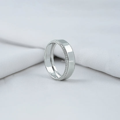 Round Cut Diamond Eternity Men's Band