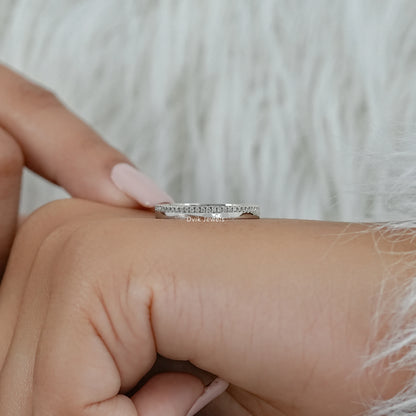 Lab Grown Round Diamond Eternity Wedding Band