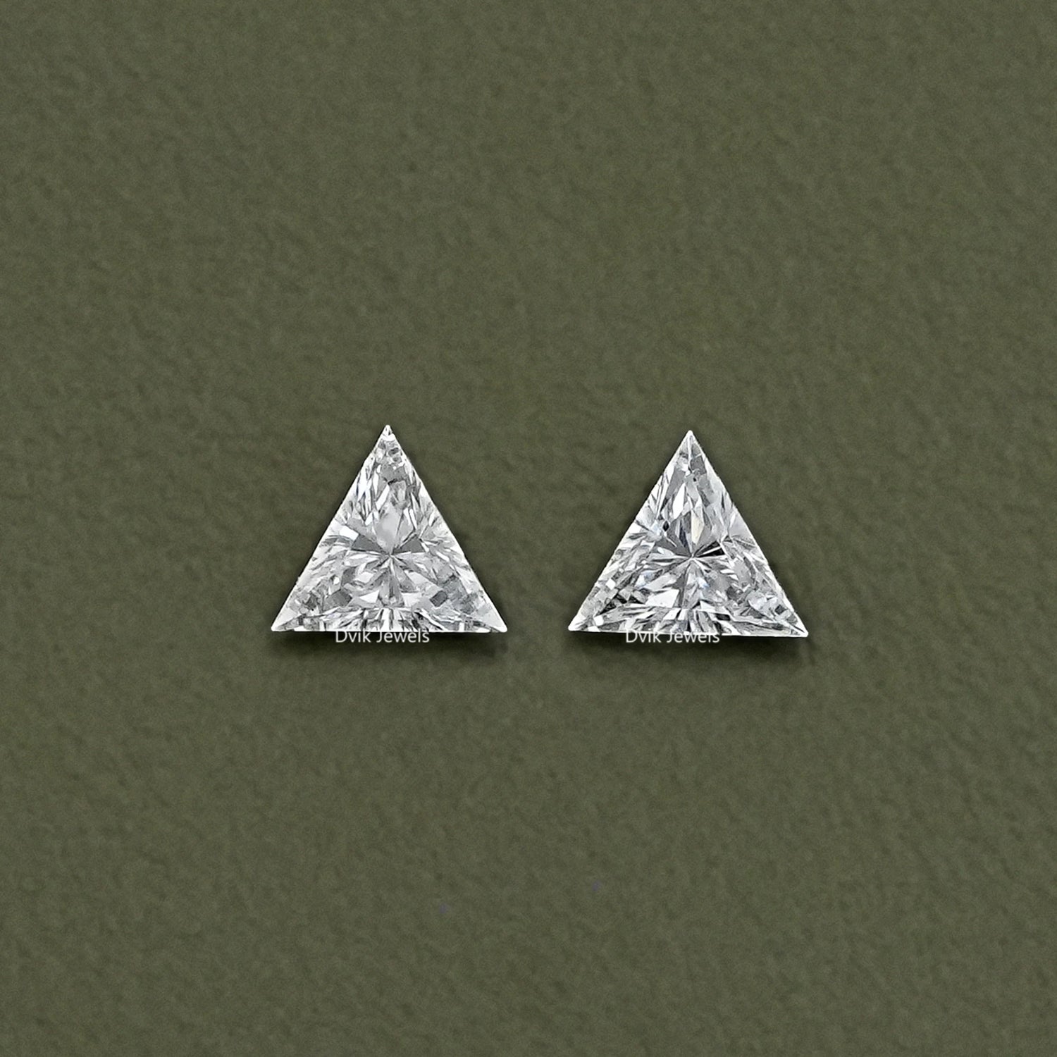 Triangle Cut Lab Loose Diamond Matching Pair Loose Diamond