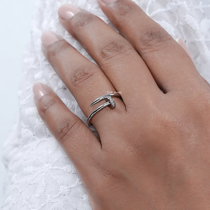 Round Cut Lab Grown Diamond Cartier Ring