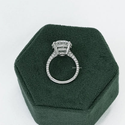 9 CT Round Cut Lab Diamond Wedding Ring