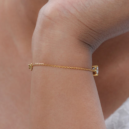 Heart Cut Lab Grown Diamond Bracelet