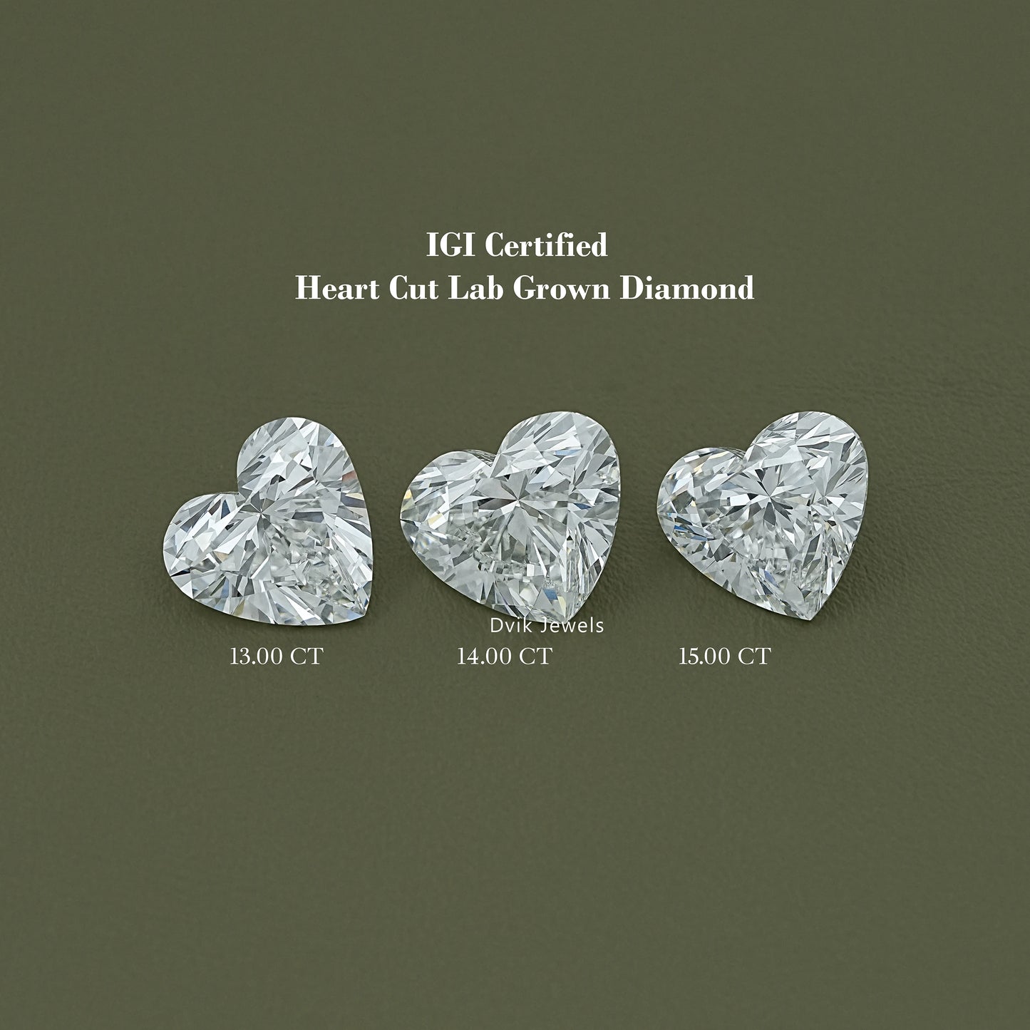 Lab Grown Heart Cut IGI Certified Loose Diamond