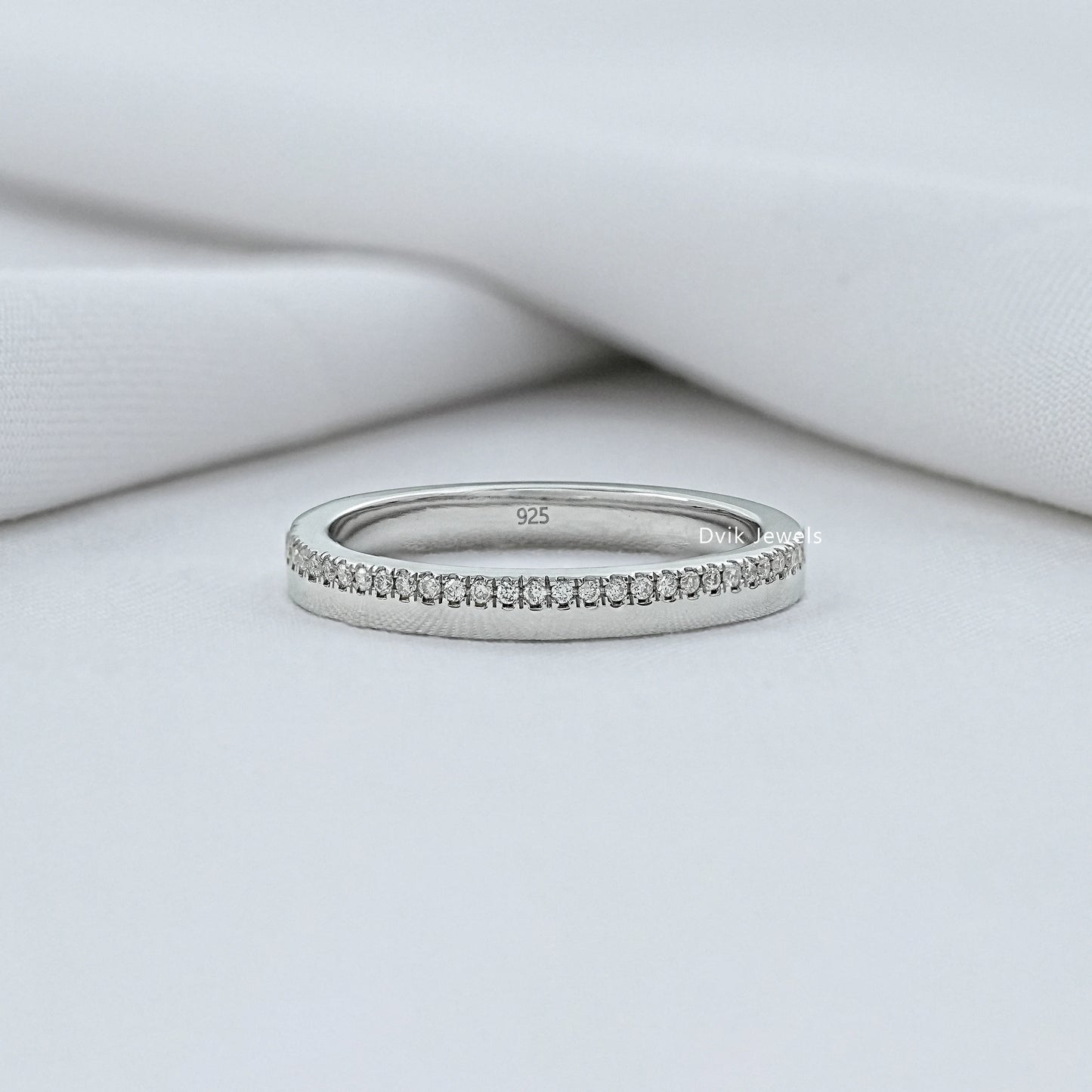 Lab Grown Round Diamond Eternity Wedding Band
