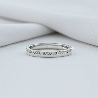 Lab Grown Round Diamond Eternity Wedding Band