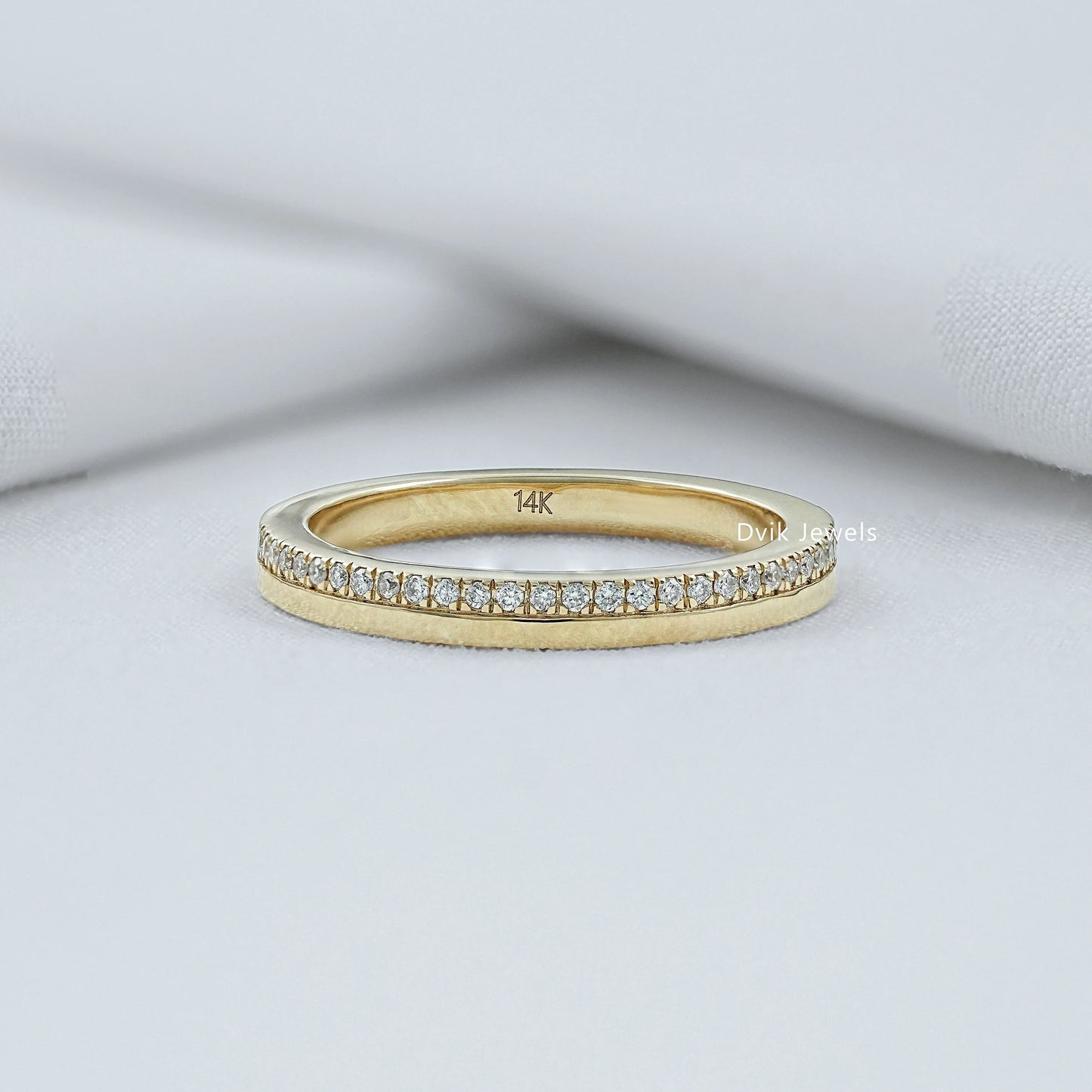 Lab Grown Round Diamond Eternity Wedding Band