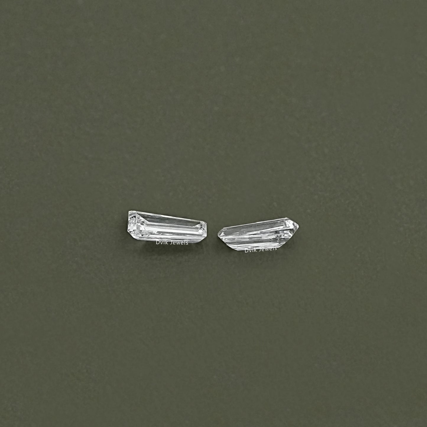 Lab Grown Tapered Baguette Diamond Matching Pair