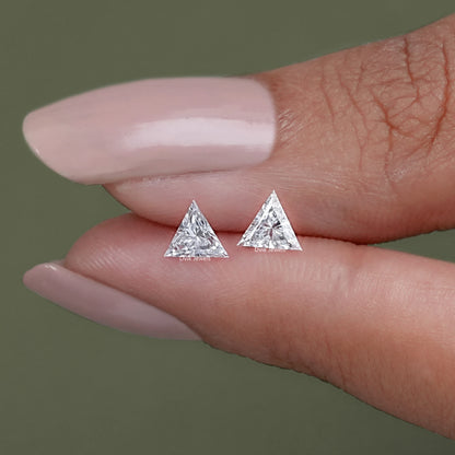 Triangle Cut Lab Loose Diamond Matching Pair