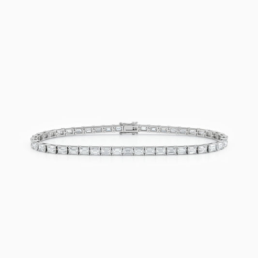 Lab Diamond Emerald Cut Tennis Bracelet Bracelet