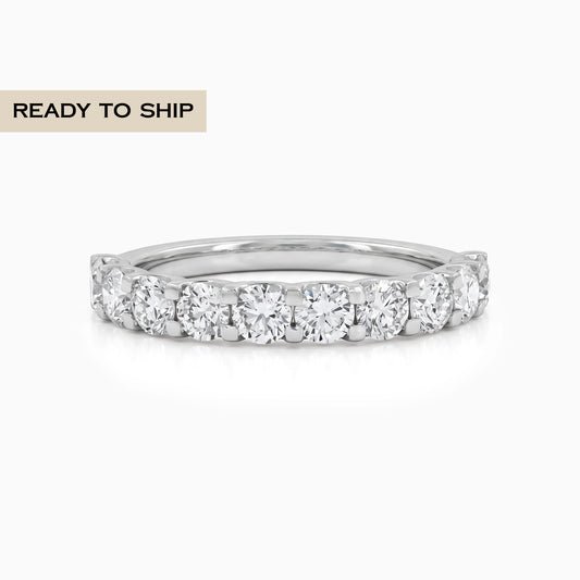 Lab Grown Diamond Half Eternity Wedding Band