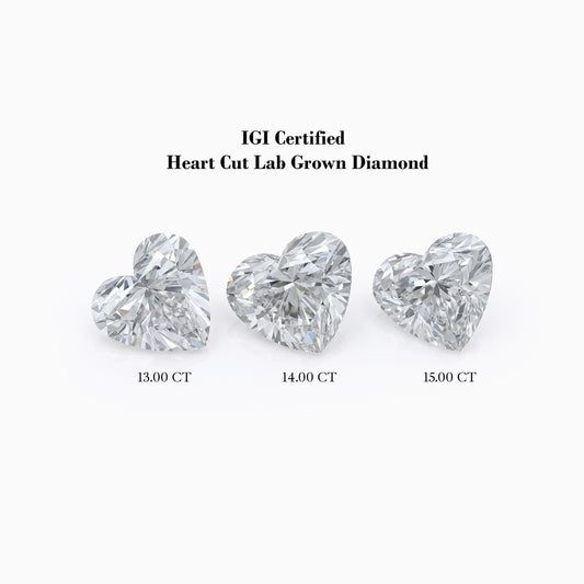 Lab Grown Heart Cut IGI Certified Loose Diamond