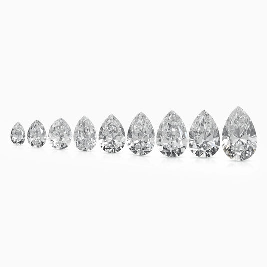 Lab Grown Pear Cut Loose Diamond