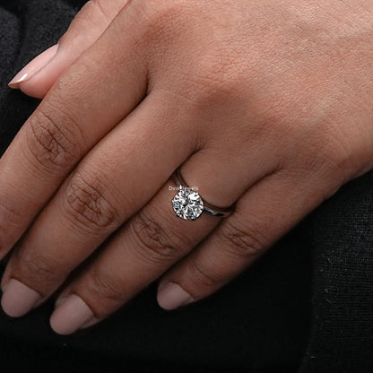 2 Carat Round Cut Diamond Solitaire Proposal Ring