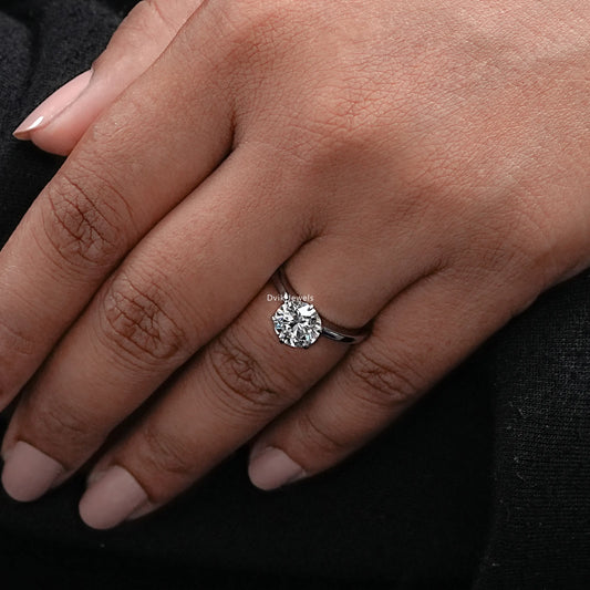 2 Carat Round Cut Diamond Solitaire Proposal Ring