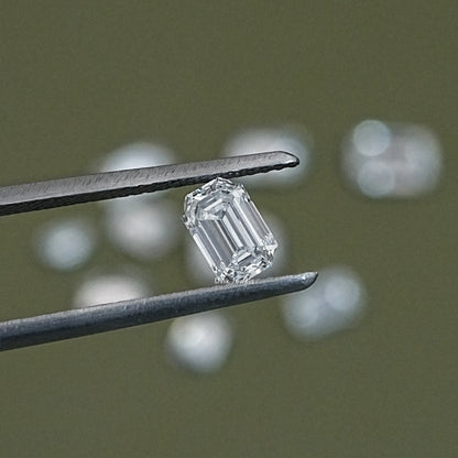 Loose Emerald Cut Lab Grown Diamond