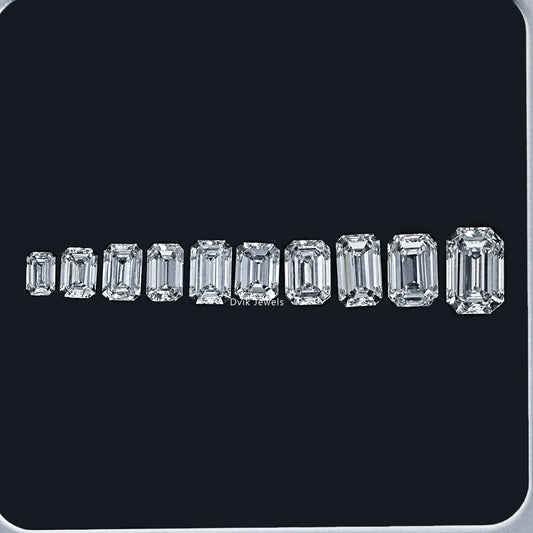 Loose Emerald Cut Lab Grown Diamond