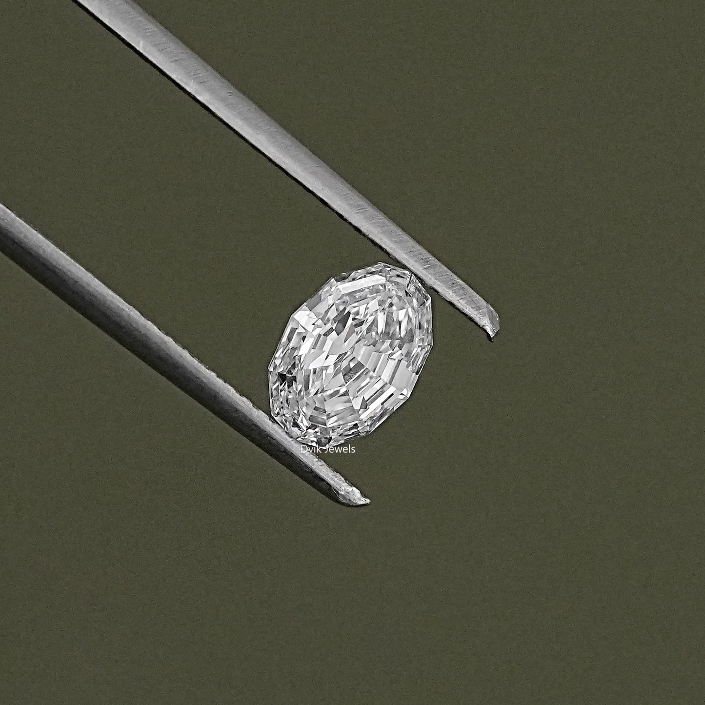 Loose Step Cut Oval Lab Grown Diamond