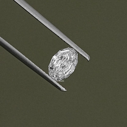 Loose Step Cut Oval Lab Grown Diamond