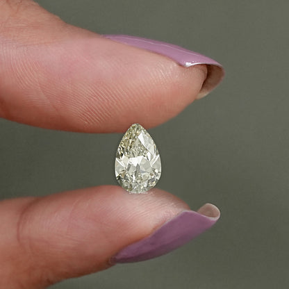 Lab Grown Loose Old Mine Pear Cut Diamond