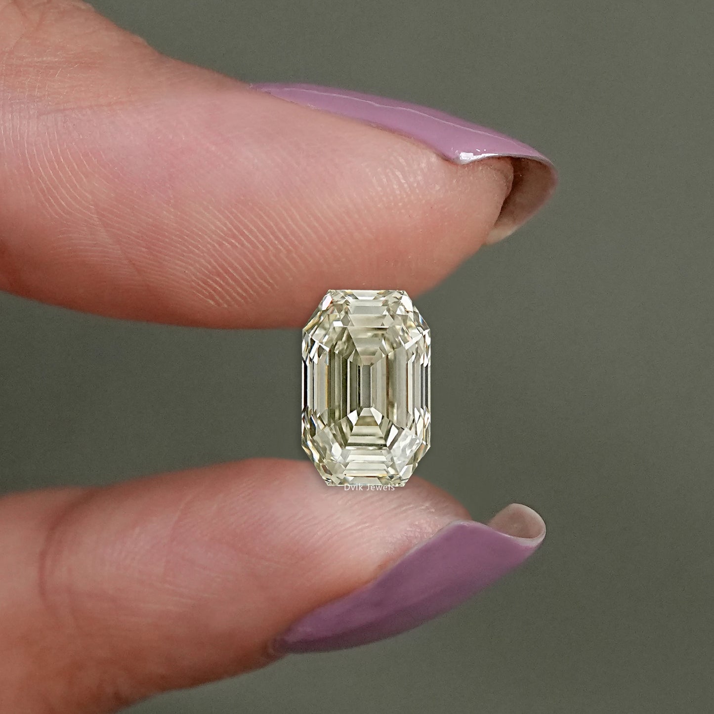 Stunning Old Mine Emerald Cut Lab Loose Diamond