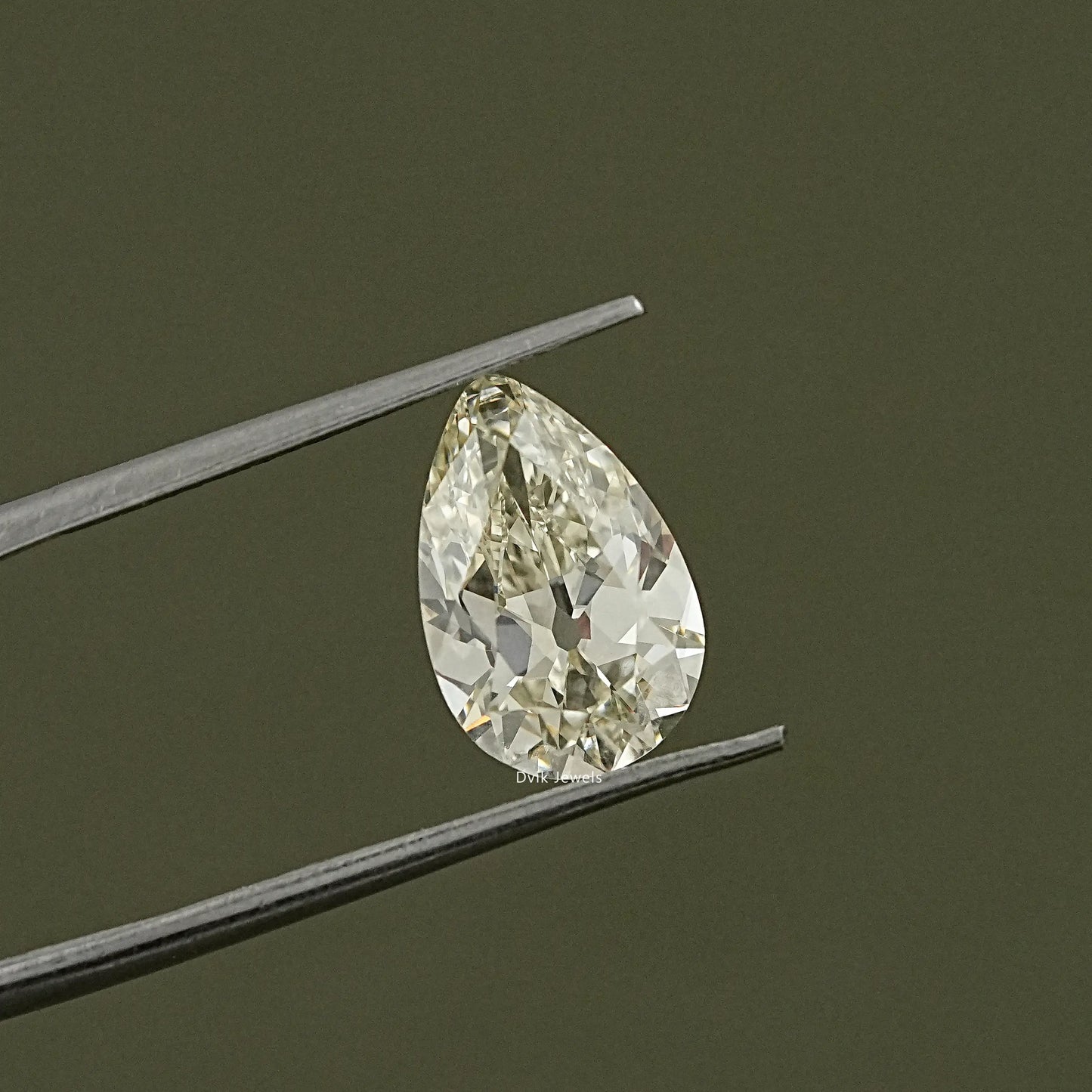 Lab Grown Loose Old Mine Pear Cut Diamond