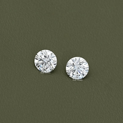 Round Cut Lab Diamond Matching Pair