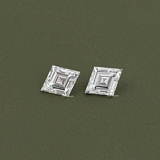 Lozenge Shape Lab Diamond Pair