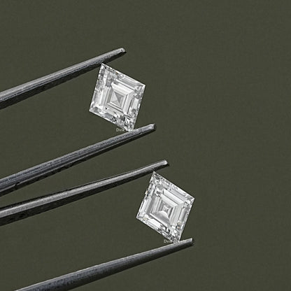 Lozenge Shape Lab Diamond Pair