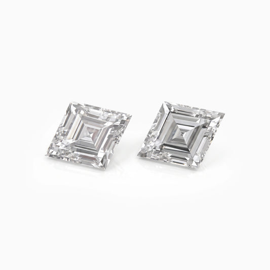 Lozenge Shape Lab Diamond Pair Matching Pair