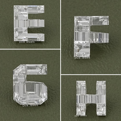 Alphabet-Shaped Lab Grown Loose Diamonds  -  A to Z Cut